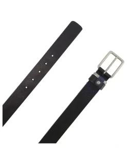 Dune London Ornwell Leather Belt in Black