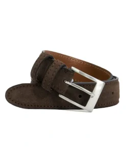 Dune London Osdlt Suede Belt in Brown