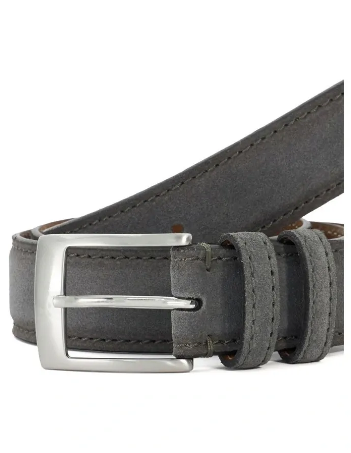 Dune London Osdlt Suede Belt in Grey