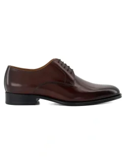 Dune London Salisbury Derby Shoe in Dark Brown