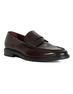 Dune London Sascha Loafer in Burgundy