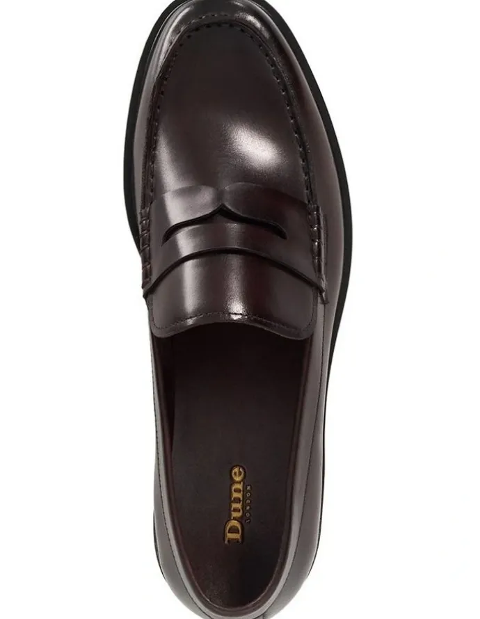 Dune London Sascha Loafer in Burgundy