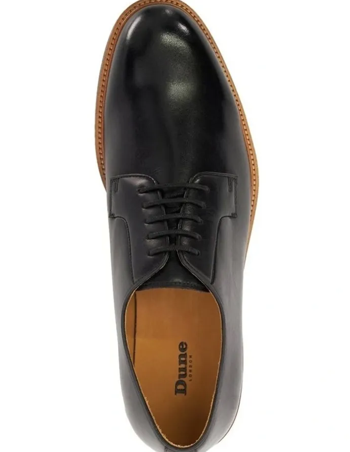 Dune London Savoye Lace Up Loafers in Black