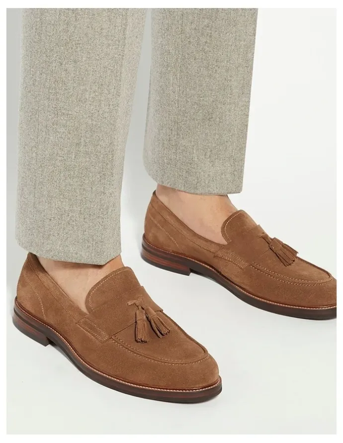 Dune London Shaw Loafer in Taupe