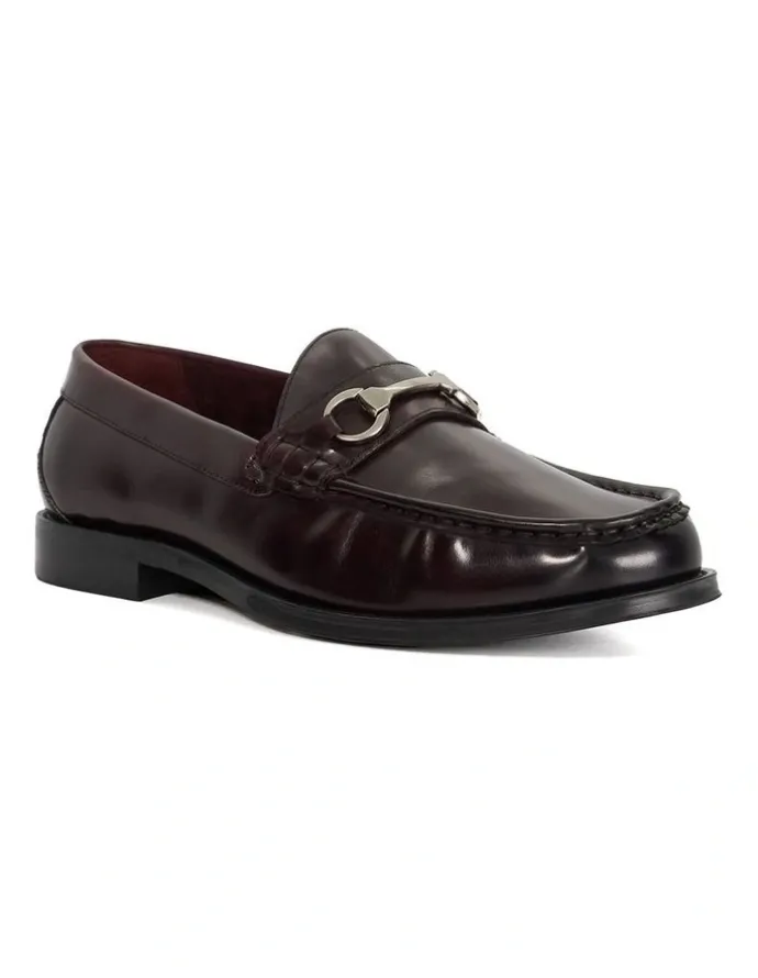 Dune London Simmi Loafer in Burgundy