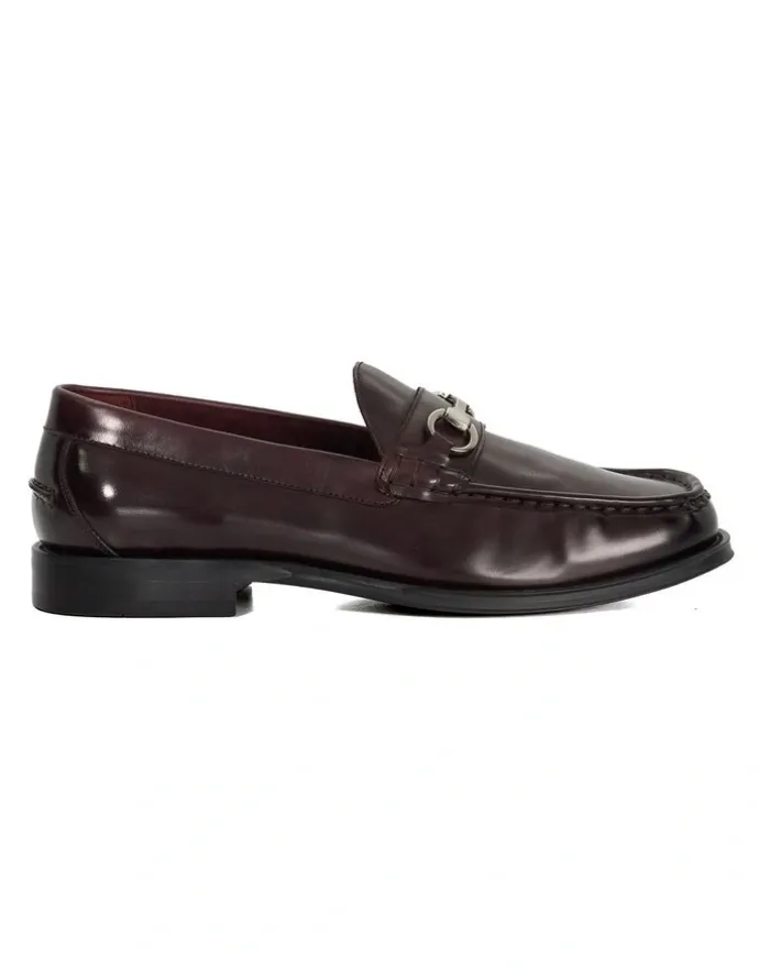 Dune London Simmi Loafer in Burgundy