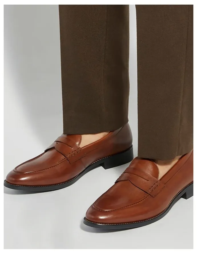 Dune London Skylers Loafer in Tan