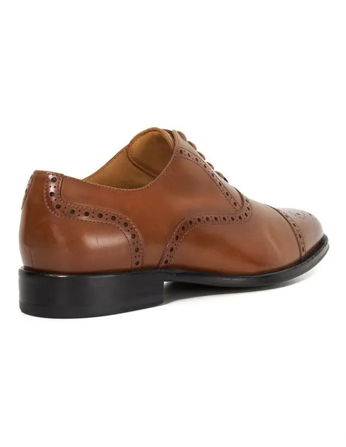 Dune London Soliders Dress Shoe in Tan