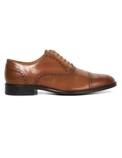 Dune London Soliders Dress Shoe in Tan