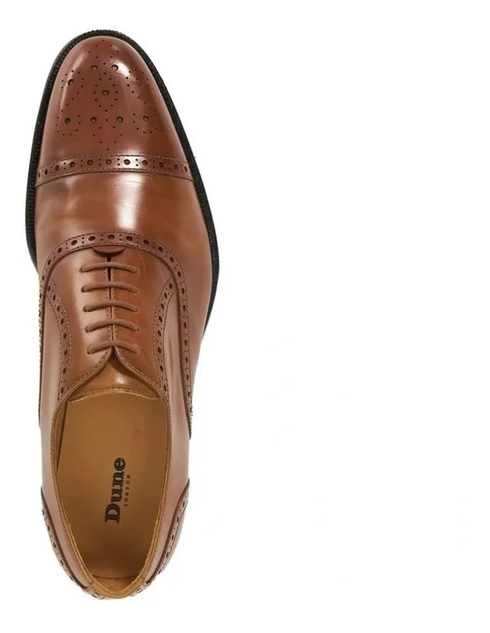 Dune London Soliders Dress Shoe in Tan