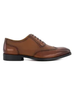 Dune London Stuttgart Leather Brogue in Tan