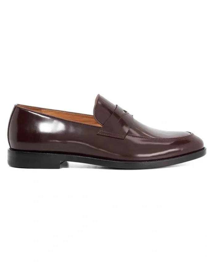 Dune London Surrey Loafer in Bordo