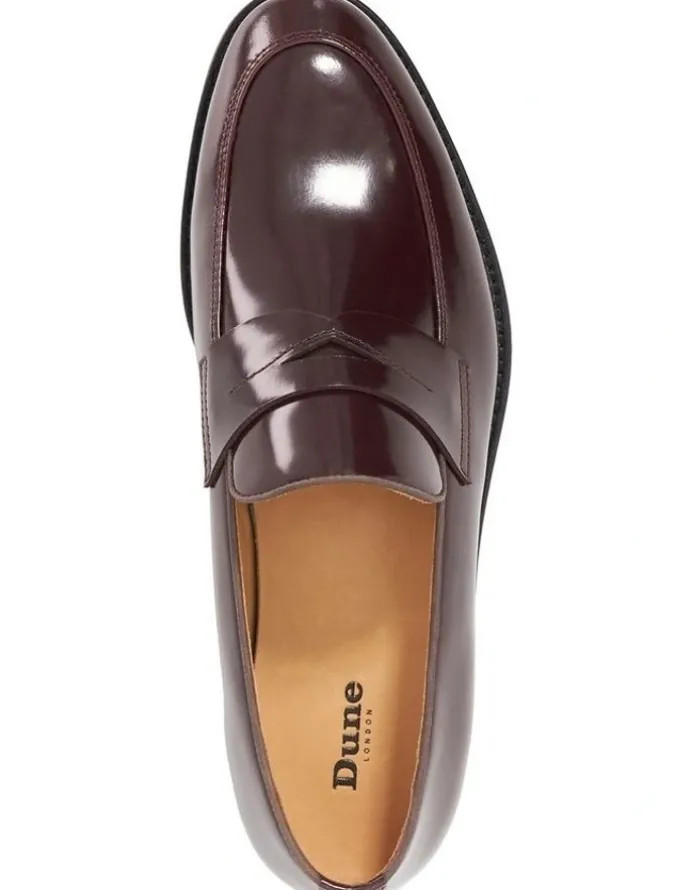 Dune London Surrey Loafer in Bordo