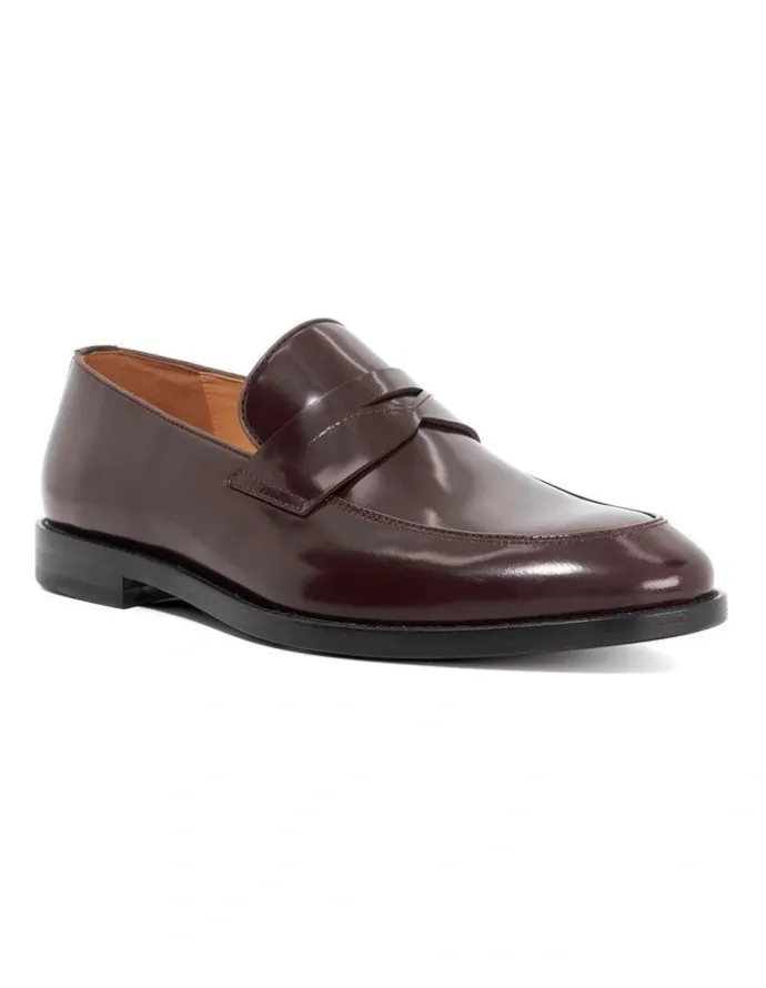 Dune London Surrey Loafer in Bordo