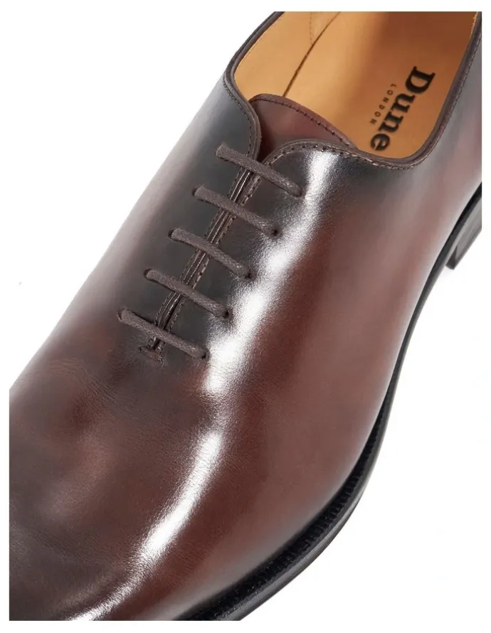 Dune London Sylvester Lace-Up Shoe in Brown