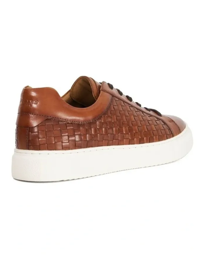 Dune London Tj Woven Trainer Shoes in Brown