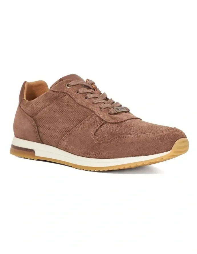 Dune London Trilogy Runner Shoes in Taupe