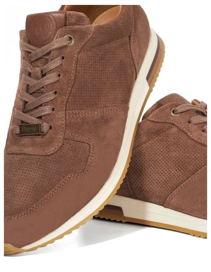 Dune London Trilogy Runner Shoes in Taupe
