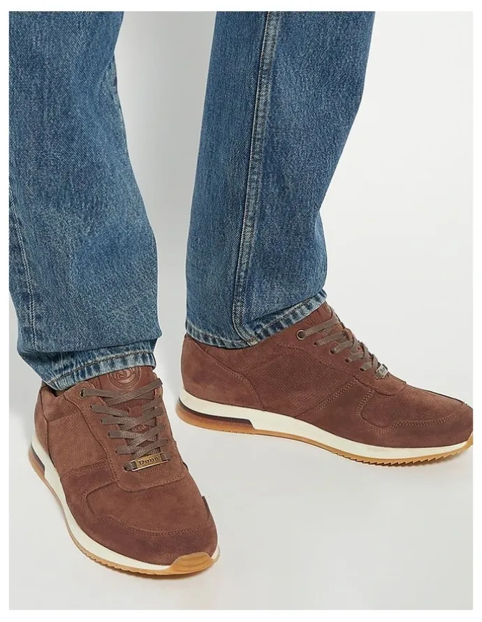 Dune London Trilogy Runner Shoes in Taupe