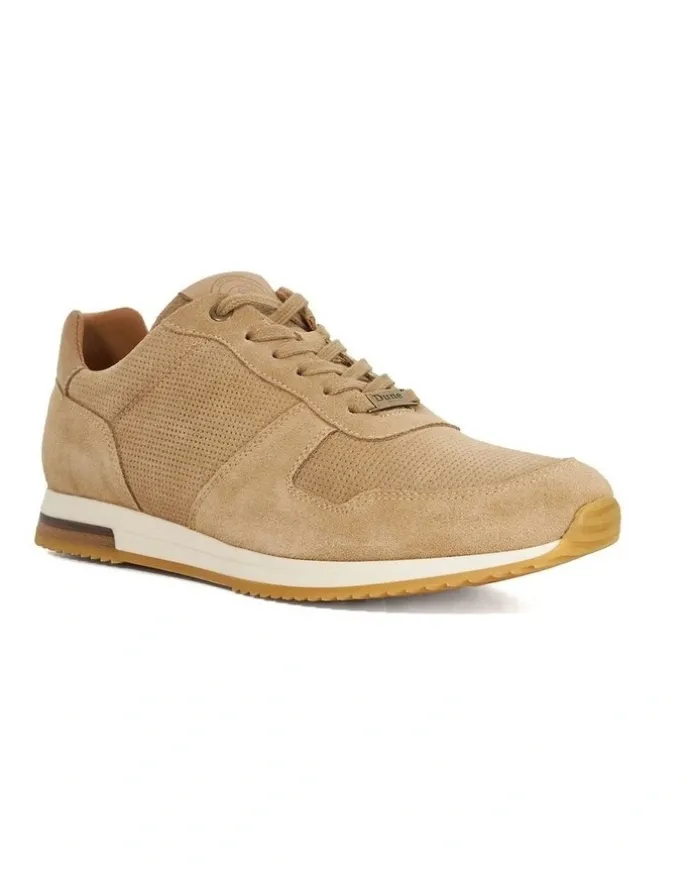 Dune London Trilogy Runner Shoes in Sand