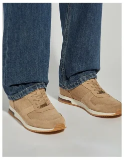 Dune London Trilogy Runner Shoes in Sand
