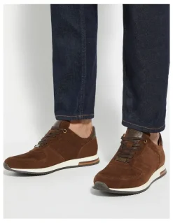 Dune London Trilogy Sneaker In Brown
