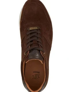 Dune London Trilogy Sneaker In Brown