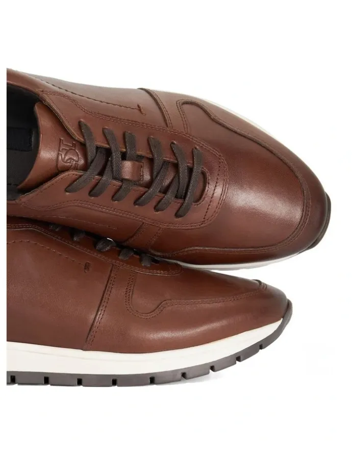 Dune London Tris Runner Shoes in Brown