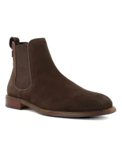 Dune London Clicker Chelsea Boot in Brown