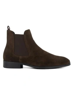 Dune London Mandatory Ankle Boot in Brown Suede