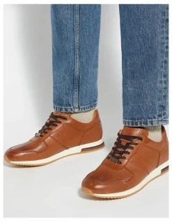Dune London Trilogy Sneaker In Tan