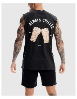 DVNT Always Chilled Tank in Charcoal