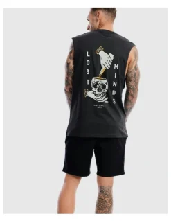DVNT Lost Minds Tank in Charcoal