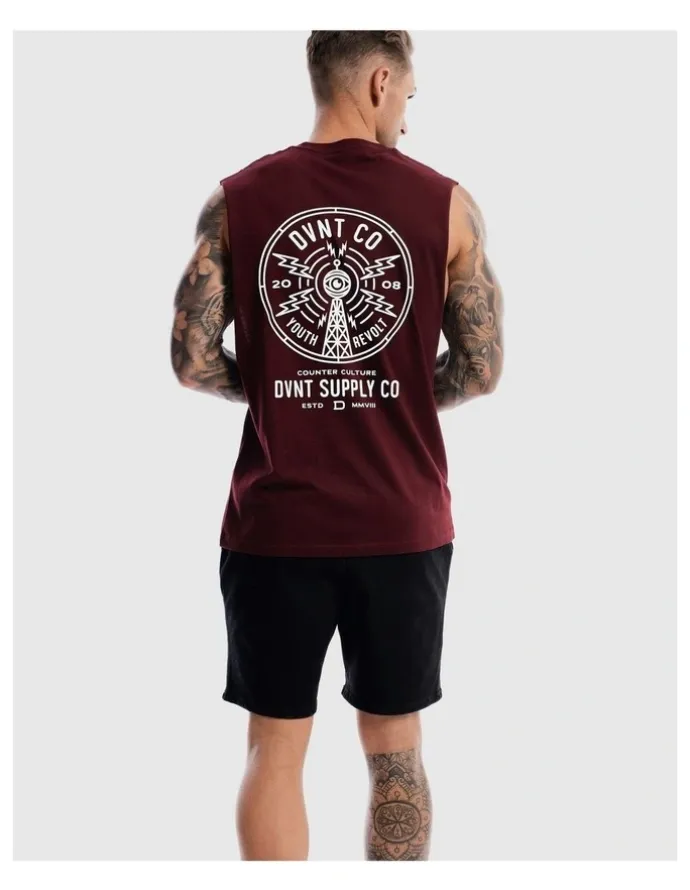 DVNT Radio Revolt Tank in Burgundy