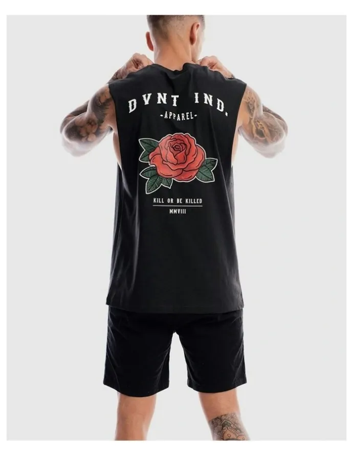 DVNT Rose Tank in Charcoal