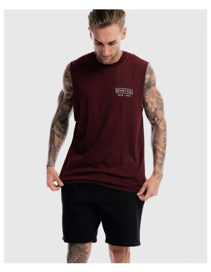 DVNT Saxon Rise Tank in Burgundy