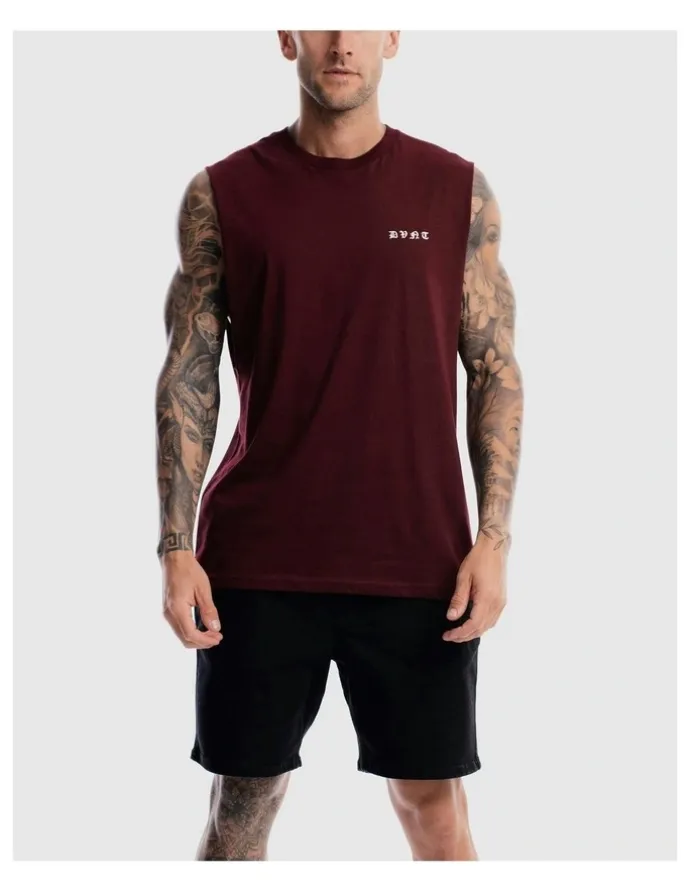 DVNT Saxon Rise Tank in Burgundy