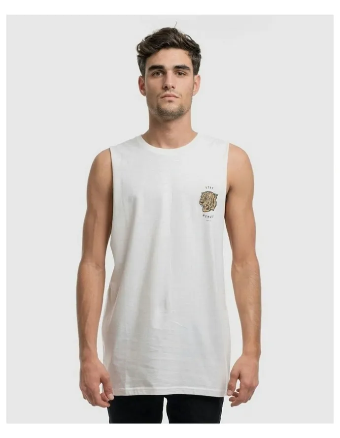 DVNT Stay Hungry Tank in White