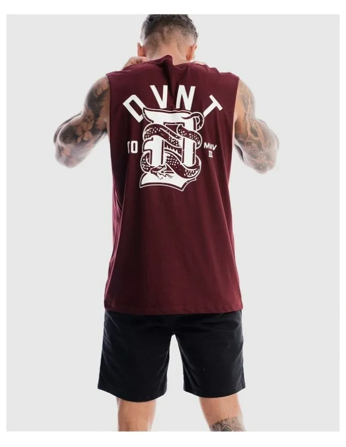 DVNT Viper Tank in Burgundy