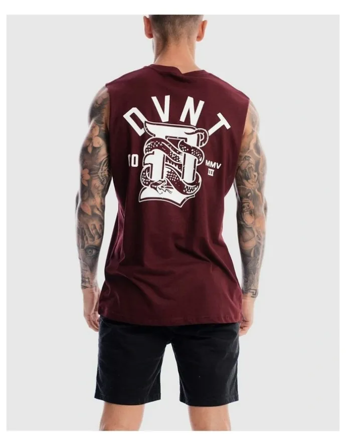 DVNT Viper Tank in Burgundy