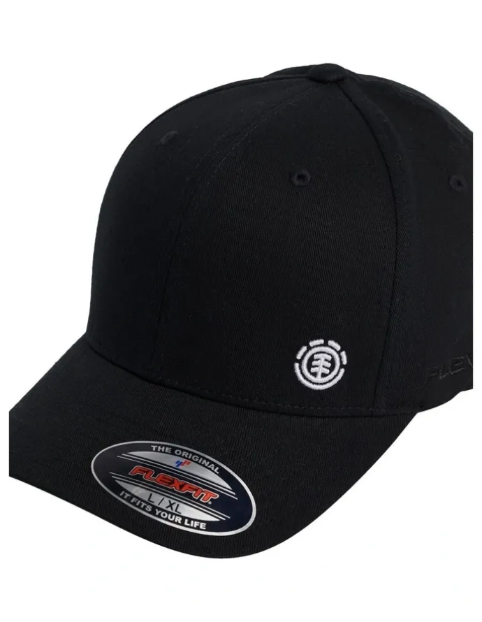 Element Sideliner Flexfit Cap in Black