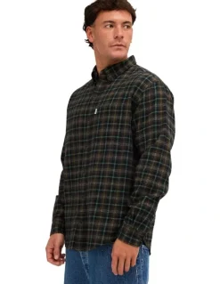 Element Benson Long Sleeve Shirt Flint Black