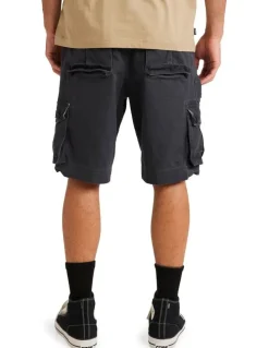 Element Source Cargo Shorts in Black