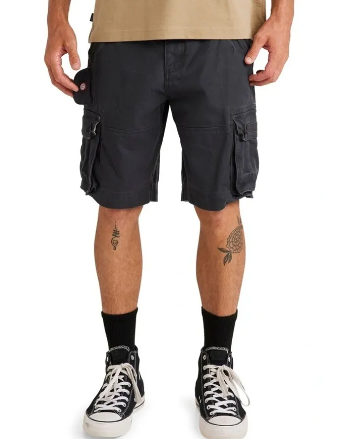 Element Source Cargo Shorts in Black