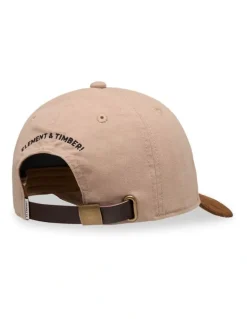 Element Split Paint Low Snapback Cap in Brown
