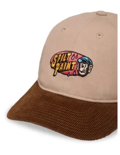 Element Split Paint Low Snapback Cap in Brown