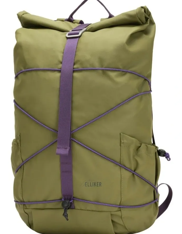 Elliker Dayle Roll Top Backpack 21/25L in Green