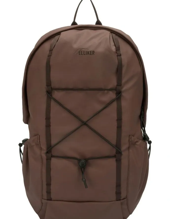 Elliker Kiln Hooded Zip Top Backpack 22L in Brown