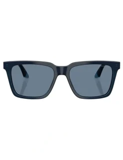 Emporio Armani Acetate Polarised Sunglasses in Blue