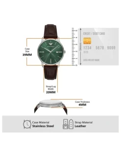 Emporio Armani Analogue AR11672 Watch in Brown